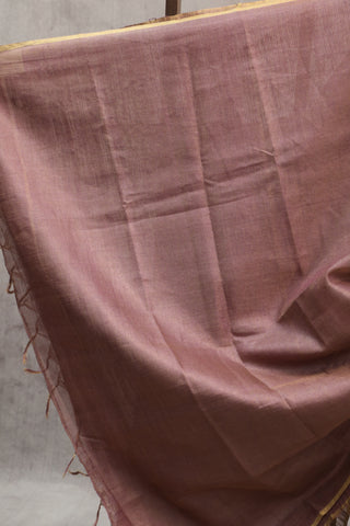 Mauve Tussar Silk Saree-SRMTSS808