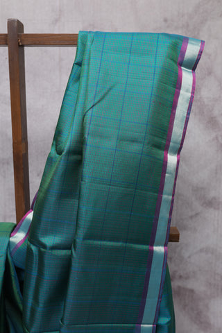 Two Tone Green Kanjeevaram Silk Saree-SRTTGKSS317