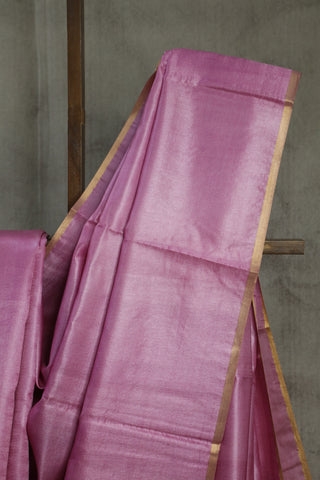 Pink Tussar Silk Saree-SRPTSS814