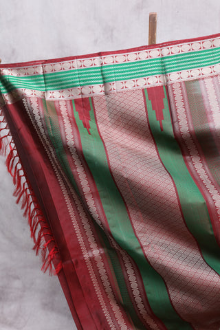 Mauve Kanjeevaram Silk Saree-SRMKSS406