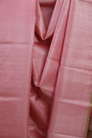 Pink Tussar Silk Saree-SRPTSS820