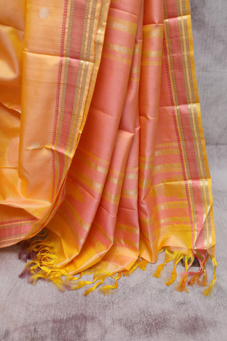 Yellow Kanjeevaram Silk Saree-SRYKSS335