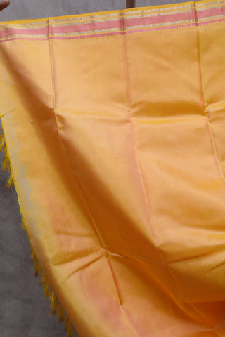 Yellow Kanjeevaram Silk Saree-SRYKSS335