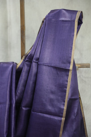 Purple Tussar Silk Saree-SRPTSS817