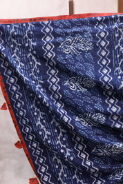 Indigo HBP Cotton Saree - SRICS172