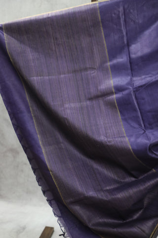 Purple Tussar Silk Saree-SRPTSS817