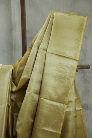 Moss Green Tussar Silk Saree-SRMGTSS821