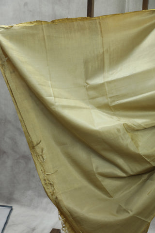 Moss Green Tussar Silk Saree-SRMGTSS821