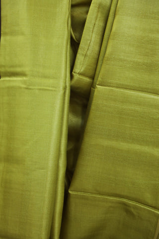 Light Green Tussar Silk Saree-SRLGTSS822