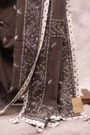 Brown HBP Cotton Saree - SRBCS177