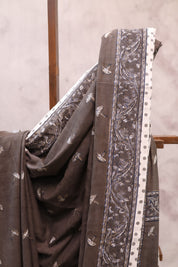 Brown HBP Cotton Saree - SRBCS177