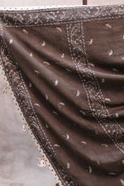 Brown HBP Cotton Saree - SRBCS177