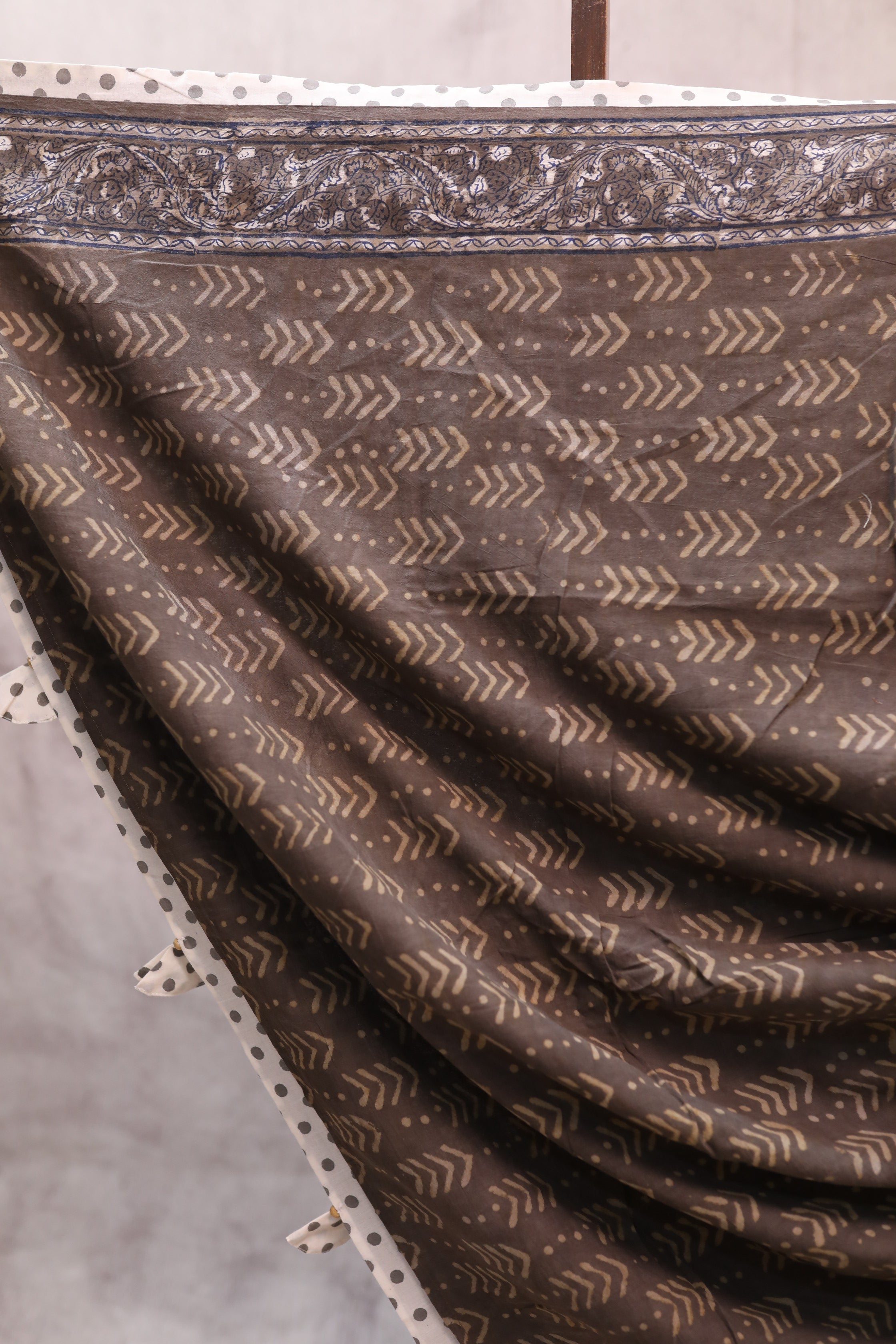 Brown HBP Cotton Saree - SRBCS177