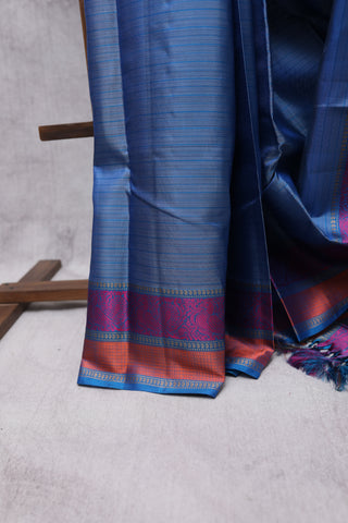 Blue Kanjeevaram Silk Saree-SRBKSS432