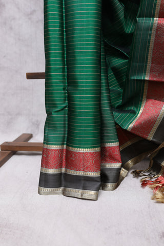 Green Kanjeevaram Silk Saree-SRGKSS430