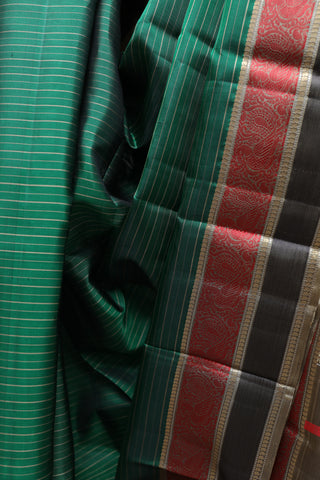 Green Kanjeevaram Silk Saree-SRGKSS430