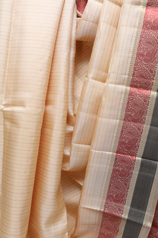 Cream Kanjeevaram Silk Saree-SRCKSS431