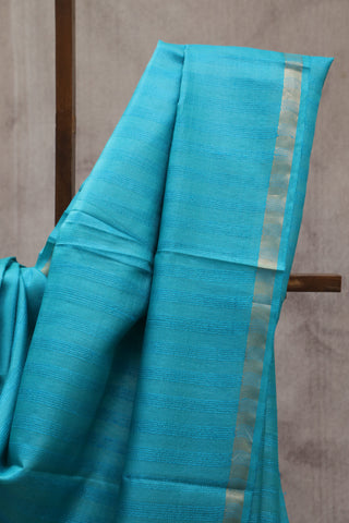 Baby Blue Tussar Silk Saree-SRBBTSS828