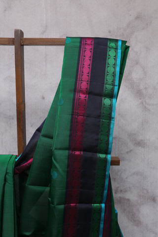 Green Kanjeevaram Silk Saree-SRGKSS365