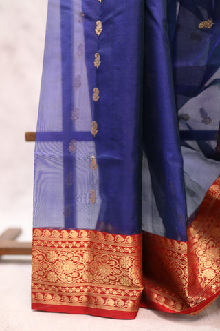 Violet Chanderi Tissue Silk Saree-SRVCTSS36