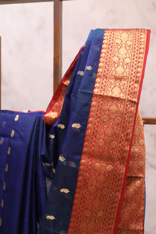 Violet Chanderi Tissue Silk Saree-SRVCTSS36