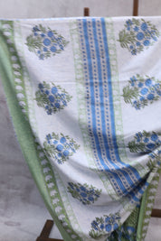 Green HBP Cotton Saree-SRGCS1171