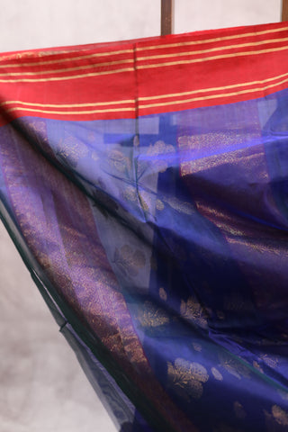 Violet Chanderi Tissue Silk Saree-SRVCTSS36