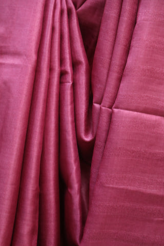 Dark Pink Tussar Silk Saree-SRDPTSS837