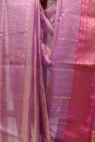 Purple Chanderi Tissue Silk Saree-SRPCTSS46