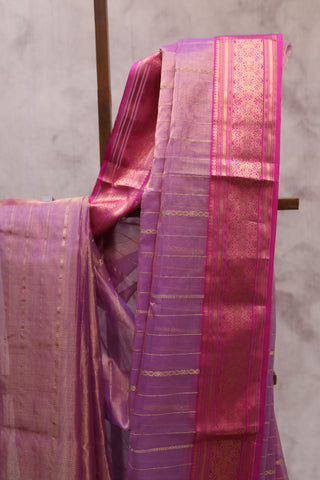 Purple Chanderi Tissue Silk Saree-SRPCTSS46