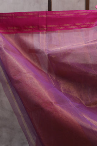 Purple Chanderi Tissue Silk Saree-SRPCTSS46