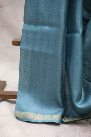 Light Blue Tussar Silk Saree-SRLBTSS829