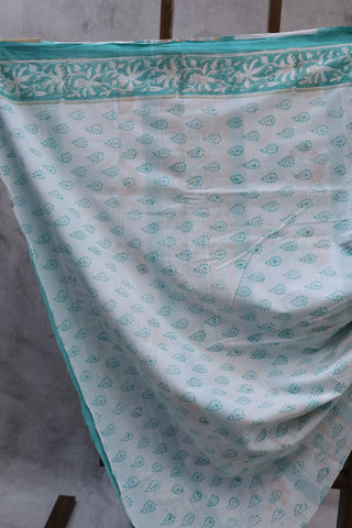 Green HBP Cotton Saree-SRGCS1195