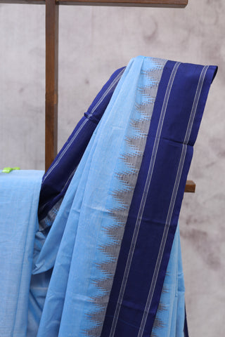 Sky Blue Kanchi Cotton Saree-SRSBKCS146