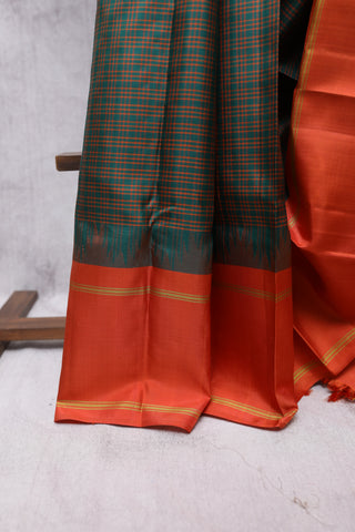 Green Kanjeevaram Silk Saree-SRGKSS311