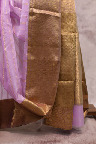 Lavender Chanderi Tissue Silk Saree-SRLCTSS69