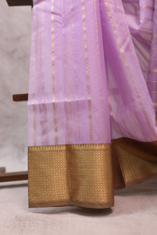 Lavender Chanderi Tissue Silk Saree-SRLCTSS69