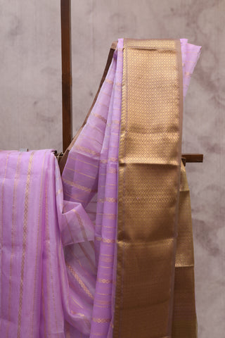 Lavender Chanderi Tissue Silk Saree-SRLCTSS69