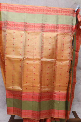 Cream Kanjeevaram Silk Saree-SRCKSS419