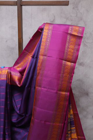 Purple Kanjeevaram Silk Saree-SRPKSS420