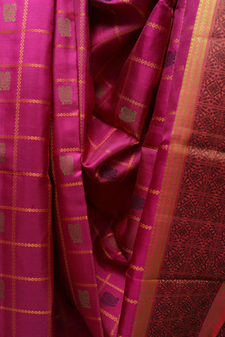 Magenta Kanjeevaram Silk Saree-SRMKSS367