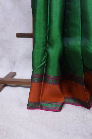 Green Kanjeevaram Silk Saree-SRGKSS391