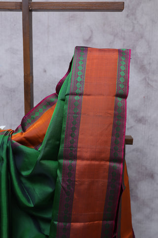 Green Kanjeevaram Silk Saree-SRGKSS391