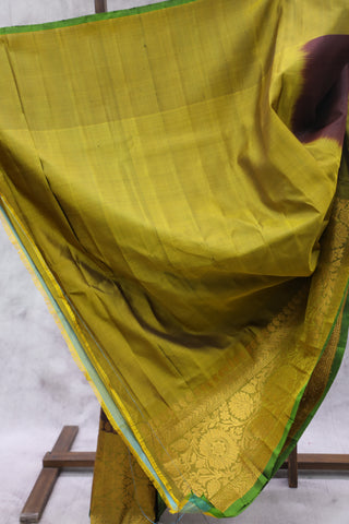 Wine Gadwal Silk Saree - SRWGSS401