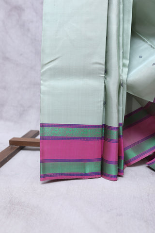 Mint Green Kanjeevaram Silk Saree-SRMGKSS326