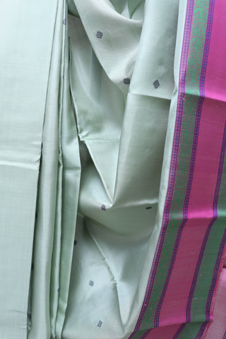 Mint Green Kanjeevaram Silk Saree-SRMGKSS326