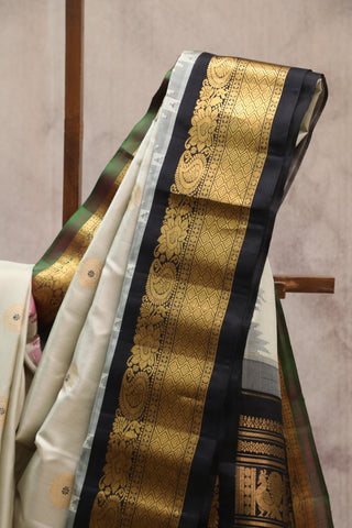 Grey Gadwal Silk Saree - SRGGSS370