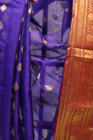 Violet Chanderi Tissue Silk Saree-SRVTSS76