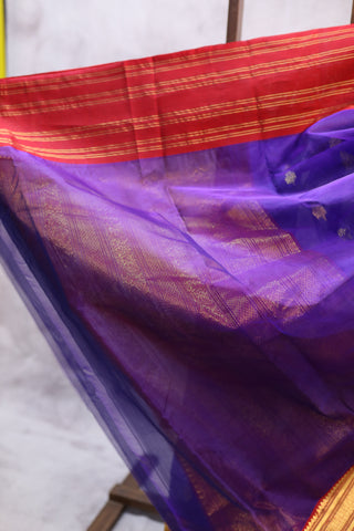 Violet Chanderi Tissue Silk Saree-SRVTSS76