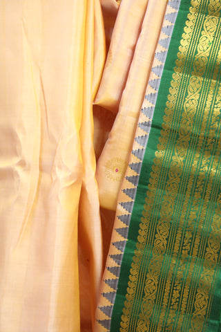 Peach Gadwal Silk Saree - SRPGSS366